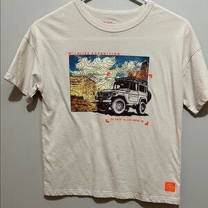 3/$10 Boys Cat & Jack Cream Wildlife Expedition T-Shirt